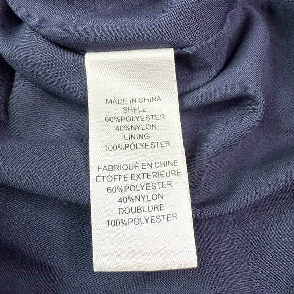 CeCe By Cynthia Steffe Pleated Lace Overlay Blue Dress Size 8 - Picture 5 of 9